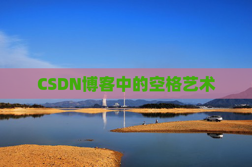 CSDN博客中的空格艺术